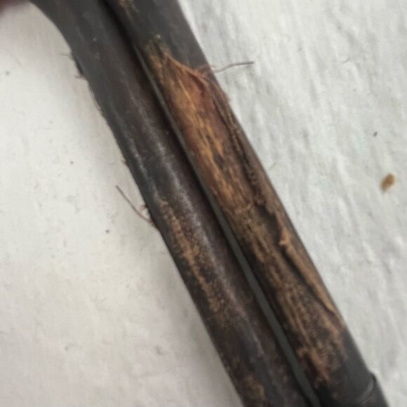 Victorian Mourning Fan Fans Lot of 3 colorful Black Red Gothic handheld - Picture 12 of 16